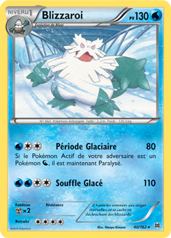 Carte Pokémon Rare Blizzaroi 40/162 de la série Impulsion Turbo