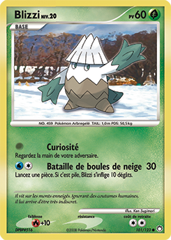 Carte Pokémon Blizzi 101/123 de la série Trésors Mystérieux en vente au meilleur prix