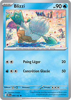 Carte Pokémon Communes Blizzi 59/182 de la série Rivalités Destinées