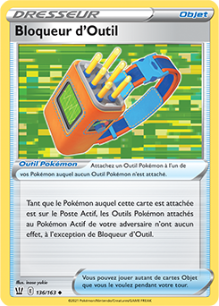 Carte Pokémon Bloqueur d'Outil 136/163 de la série Styles de Combat en vente au meilleur prix