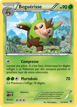 Carte Pokémon Peu commune Boguérisse 13/146 de la série X&Y
