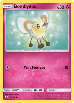 Carte Pokémon Commune Bombydou 95/147 de la série Ombres Ardentes