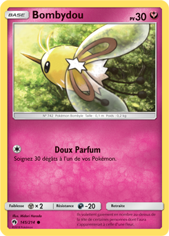 Carte Pokémon Commune Bombydou 145/214 de la série Tonnerre Perdu