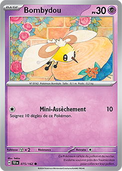 Carte Pokémon Bombydou 75/162 de la série Forces Temporelles en vente au meilleur prix