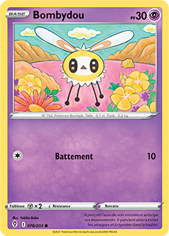 Carte Pokémon Communes Bombydou 78/203 de la série Évolution Céleste