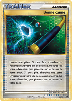 Carte Pokémon Peu commune Bonne canne 76/95 de la série Déchaînement