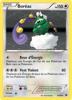 Carte Pokémon Boréas 89/98 de la série Pouvoirs Émergents en vente au meilleur prix