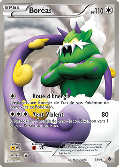 Carte Pokémon Pokémon Full Art Boréas 98/98 de la série Pouvoirs Émergents