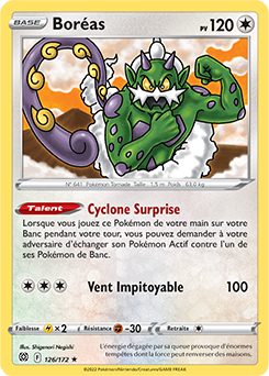 Carte Pokémon Boréas 126/172 de la série Stars Étincelantes en vente au meilleur prix