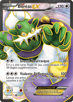 Carte Pokémon Pokémon Full Art Boréas EX 108/108 de la série Explorateurs Obscurs