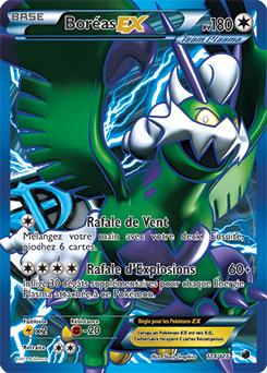 Carte Pokémon Pokémon Full Art Boréas EX 114/116 de la série Glaciation Plasma