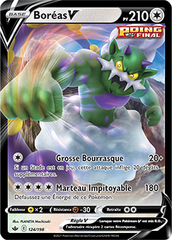 Carte Pokémon Boréas V 124/198 de la série Règne de Glace en vente au meilleur prix