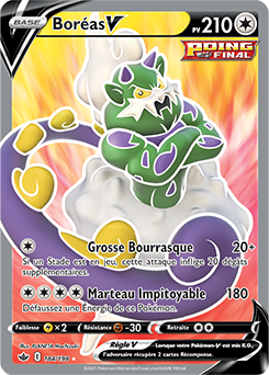 Carte Pokémon Boréas V 184/198 de la série Règne de Glace en vente au meilleur prix