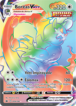 Carte Pokémon Boréas VMAX 209/198 de la série Règne de Glace en vente au meilleur prix