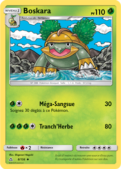 Carte Pokémon Peu commune Boskara 8/156 de la série Ultra Prisme