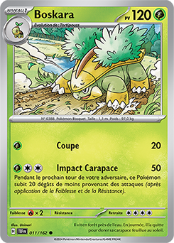 Carte Pokémon Boskara 11/162 de la série Forces Temporelles en vente au meilleur prix