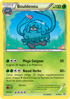 Carte Pokémon Rare Bouldeneu 5/160 de la série Primo Choc