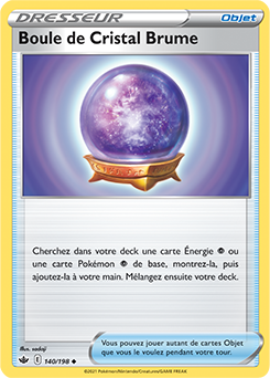 Carte Pokémon Boule de Cristal Brume 140/198 de la série Règne de Glace en vente au meilleur prix