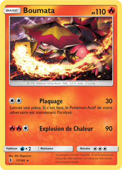 Carte Pokémon Rare Boumata 17/145 de la série Gardiens Ascendants