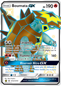 Carte Pokémon Boumata GX SV52/SV94 de la série Destinées Occultes en vente au meilleur prix