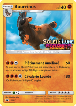 Carte Pokémon Bourrinos SM20 de la série Promos Soleil et Lune en vente au meilleur prix