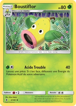 Carte Pokémon Boustiflor 2/145 de la série Gardiens Ascendants en vente au meilleur prix