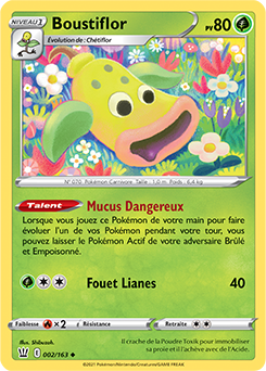 Carte Pokémon Boustiflor 2/163 de la série Styles de Combat en vente au meilleur prix