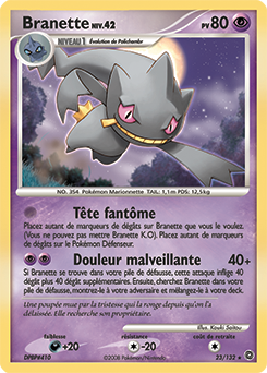 Carte Pokémon Rare Branette 23/132 de la série Merveilles Secrètes