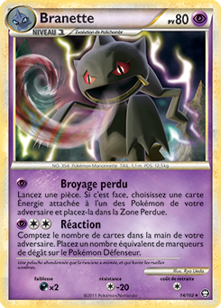 Carte Pokémon Rare Branette 14/102 de la série Triomphe