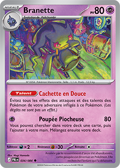 Carte Pokémon Branette 34/84 de la série Nuit Noire en vente au meilleur prix