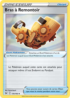 Carte Pokémon Peu commune Bras a Remontoir 170/196 de la série Origine Perdue