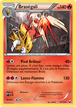 Carte Pokémon Braségali 17/108 de la série Explorateurs Obscurs en vente au meilleur prix