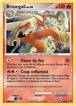 Carte Pokémon Holographique Rare Brasegali 1/106 de la série Duels au Sommet