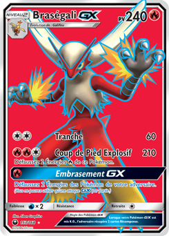 Carte Pokémon Braségali GX 153/168 de la série Tempête Céleste en vente au meilleur prix