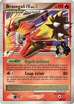 Carte Pokémon Braségali NIV.X 142/147 de la série Vainqueurs Suprêmes en vente au meilleur prix