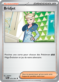 Carte Pokémon Peu commune Bridjet 79/84 de la série Nuit Noire