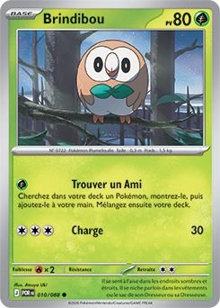 Carte Pokémon Brindibou 10/88 de la série Équilibre Parfait en vente au meilleur prix