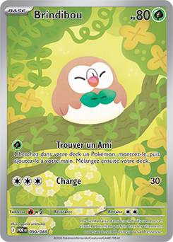 Carte Pokémon Illustration rare Brindibou 90/88 de la série Équilibre Parfait