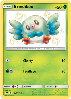 Carte Pokémon Brindibou SV2/SV94 de la série Destinées Occultes en vente au meilleur prix