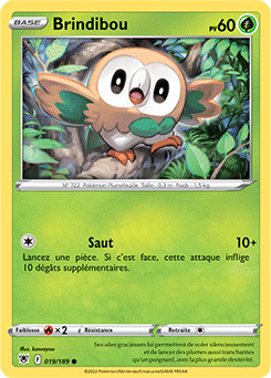 Carte Pokémon Brindibou 019/189 de la série Astres Radieux en vente au meilleur prix