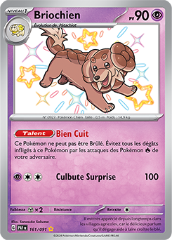 Carte Pokémon Briochien 161/91 de la série Destinées de Paldea en vente au meilleur prix