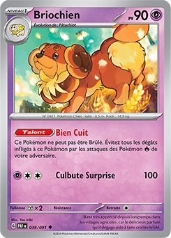 Carte Pokémon Briochien 39/91 de la série Destinées de Paldea en vente au meilleur prix