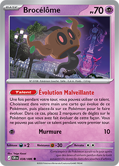 Carte Pokémon Brocélôme 38/86 de la série Chaos Ascendant en vente au meilleur prix