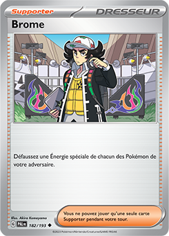 Carte Pokémon Peu commune Brome 182/193 de la série Évolutions à Paldea