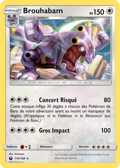 Carte Pokémon Brouhabam 119/168 de la série Tempête Céleste en vente au meilleur prix