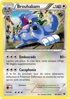 Carte Pokémon Brouhabam 82/124 de la série Impact des Destins en vente au meilleur prix