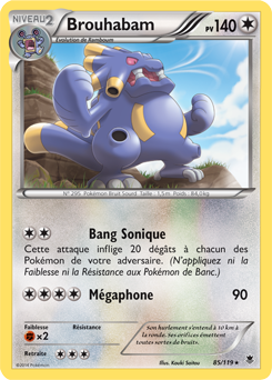 Carte Pokémon Brouhabam 85/119 de la série Vigueur Spectrale en vente au meilleur prix