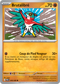 Carte Pokémon Brutalibré 46/88 de la série Équilibre Parfait en vente au meilleur prix