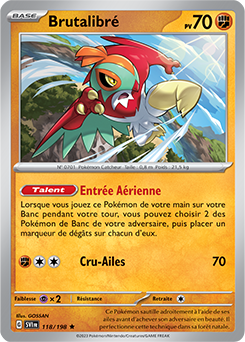 Carte Pokémon Brutalibré 118/198 de la série Écarlate et Violet en vente au meilleur prix