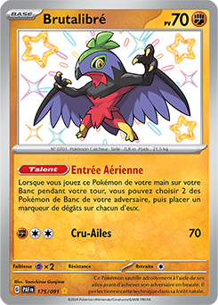 Carte Pokémon Brutalibré 175/91 de la série Destinées de Paldea en vente au meilleur prix